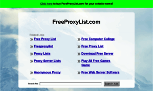 Freeproxylist.com thumbnail