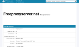 Freeproxyserver.net.ipaddress.com thumbnail