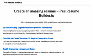 Freeresumebuilder.io thumbnail