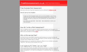 Freeriskassessment.co.uk thumbnail