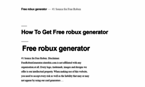 Freerobuxgenerator.siterubix.com thumbnail