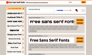 Freesansseriffonts.com thumbnail