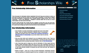 Freescholarshipswiki.com thumbnail