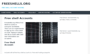 Freeshells.org thumbnail