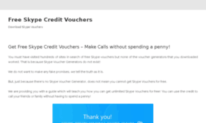 Freeskypevouchers.com thumbnail