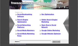 Freesocialbookmarkingsiteslist.info thumbnail