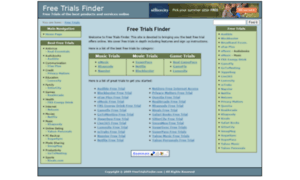 Freetrialsfinder.com thumbnail