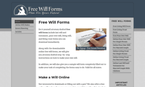 Freewillforms.com thumbnail