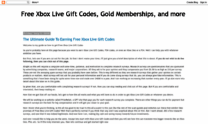 Freexboxlivecodes2.blogspot.com thumbnail