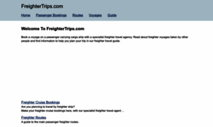 Freightertrips.com thumbnail
