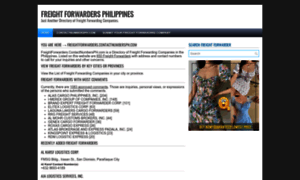 Freightforwarders.contactnumbersph.com thumbnail