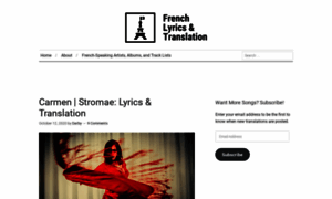 Frenchlyricstranslations.com thumbnail