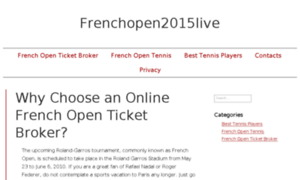 Frenchopen2015live.com thumbnail