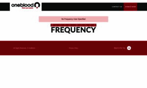 Frequency.oneblood.org thumbnail