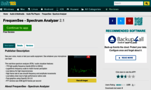 Frequensee-spectrum-analyzer.soft112.com thumbnail