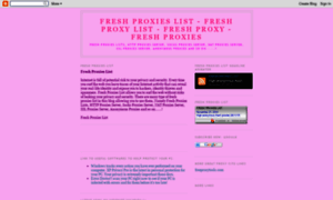Fresh-proxies-list.blogspot.com thumbnail