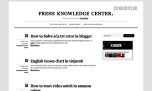 Freshknowledgecenter.com thumbnail