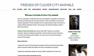 Friendsofculvercityanimals.org thumbnail