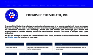 Friendsoftheshelterky.org thumbnail