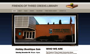 Friendsofthreecreekslibrary.org thumbnail