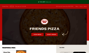 Friendspizzamenu.com thumbnail