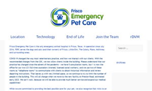 Friscoemergencypetcare.com thumbnail