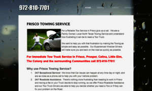 Friscotowingservice.com thumbnail