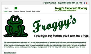 Froggyscarpetshop.com thumbnail