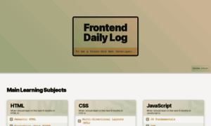 Frontenddailylog.netlify.app thumbnail