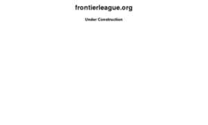 Frontierleague.org thumbnail