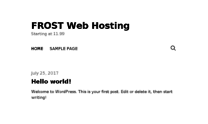 Frostwebhosting.com thumbnail