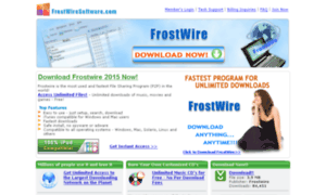 Frostwiresoftware.com thumbnail