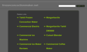 Frozenconcoctionmaker.net thumbnail