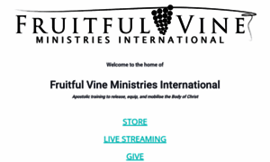 Fruitfulvine.org thumbnail