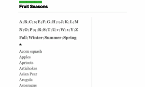Fruitseasons.com thumbnail