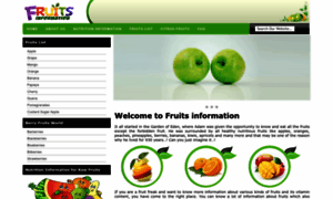 Fruitsinformation.com thumbnail