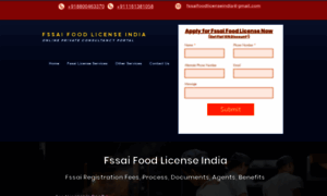 Fssaifoodlicenseindia.in thumbnail