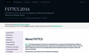 Fsttcs2016.cmi.ac.in thumbnail