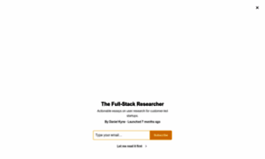 Fullstackresearcher.substack.com thumbnail