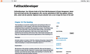 Fullstackweb-developer.blogspot.de thumbnail