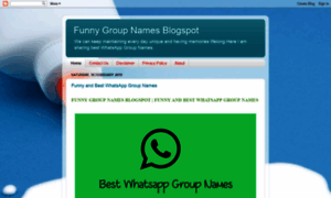 Funnygroupnames24.blogspot.com thumbnail