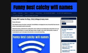 Funnywifinames.in thumbnail