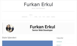 Furkanerkul.com thumbnail