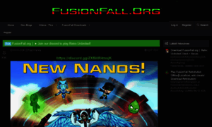 Fusionfall.org thumbnail