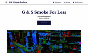 G-s-smoke-for-less.business.site thumbnail