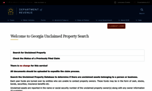 Gaclaims.unclaimedproperty.com thumbnail