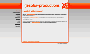 Gaebler-productions.de thumbnail