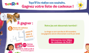 Gagnezvotrelistecadeauxtoysrus.fr thumbnail