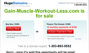 Gain-muscle-workout-less.com thumbnail