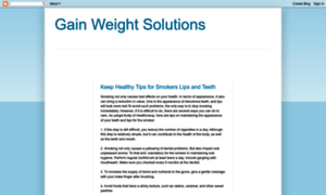 Gain-weight-solution.blogspot.com thumbnail